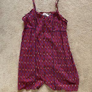 Geometric Tribal Print Shift Dress